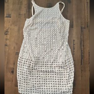 PARKER SEQUIN PEACH DRESS SZ S